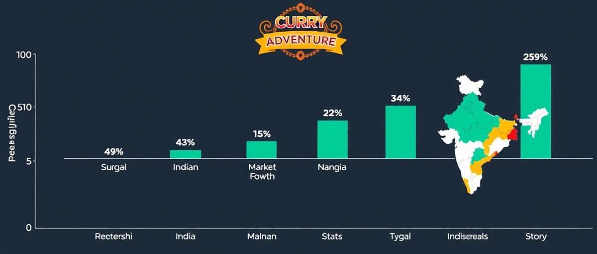 Curry Adventure download statistics graph showing growth across different Indian states